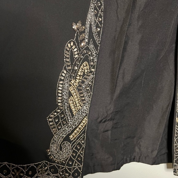 Soft Surroundings beaded open front cardigan - Picture 9 of 11